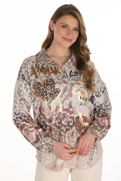 254934 SKJORTER Beige - 254934 Thumbnail