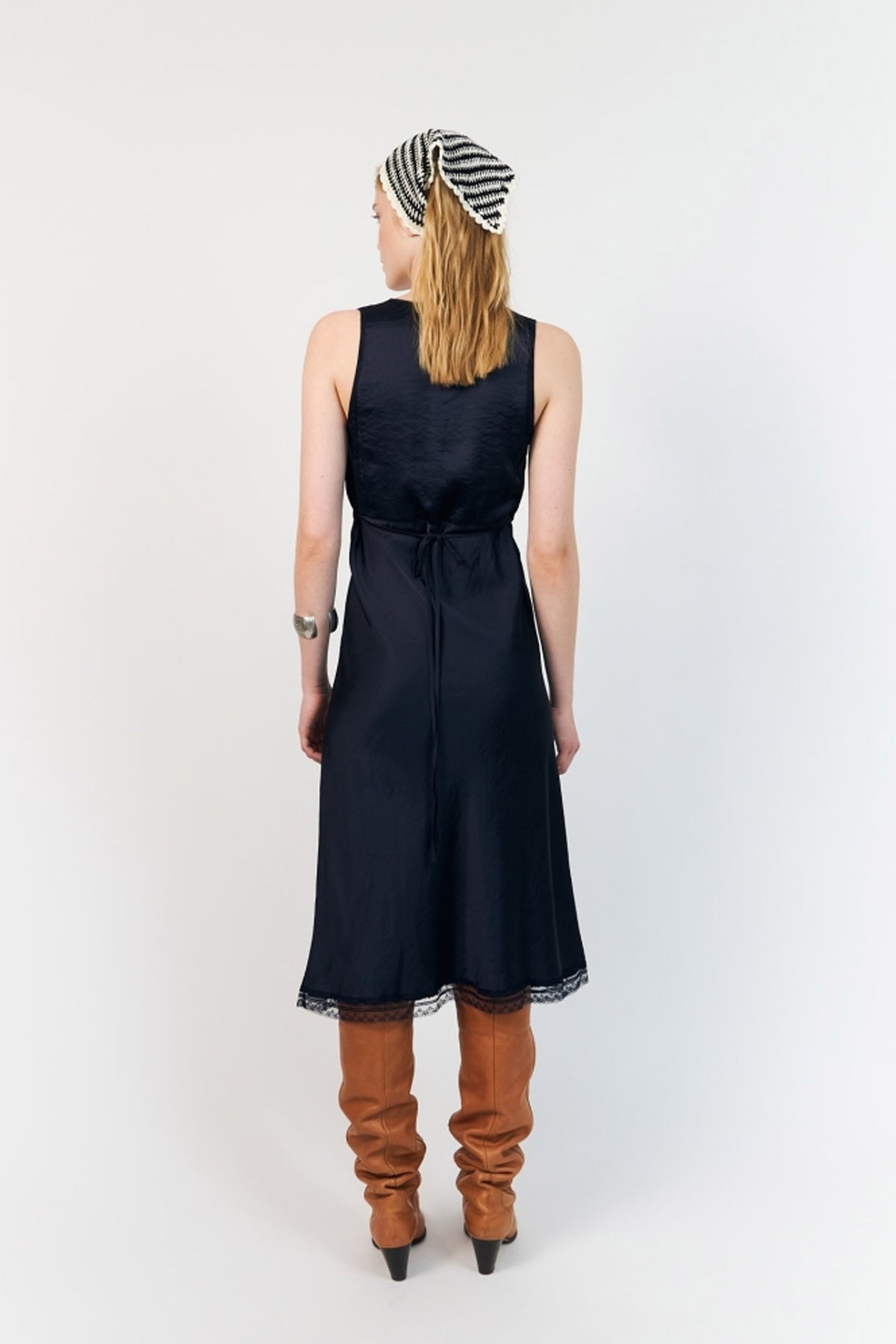 Clarill Midi Dress Sl DARK BLUE - 26252-3012