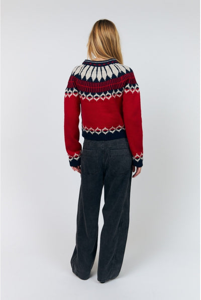 Clarell Knit Cardigan Red - 26407-5016 Thumbnail