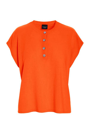 Kumo cashmere bluse med knappe FIREWORKS - 266-1080-5884