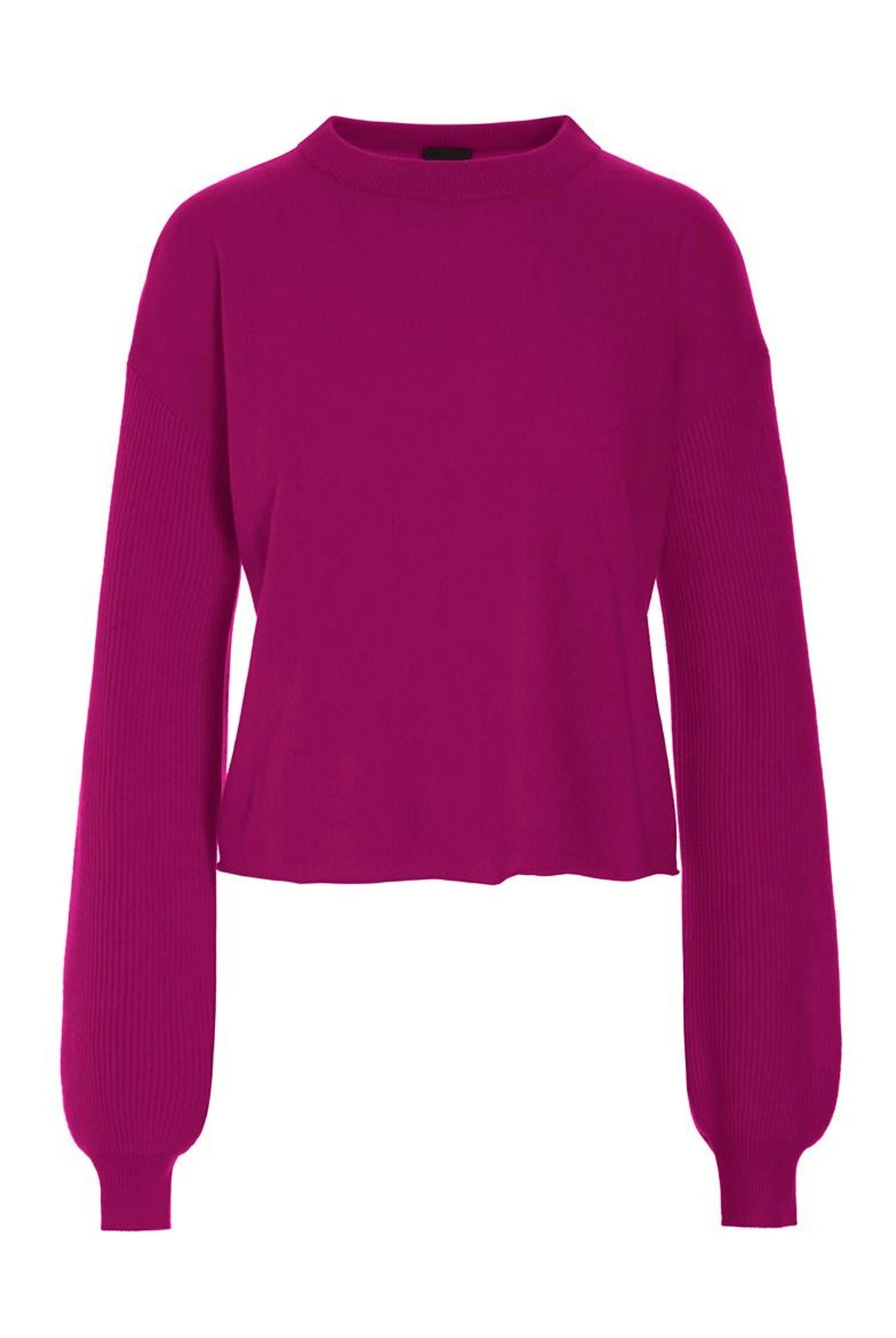 Kumo cashmere langærmet bluse PINK PURPLE - 266-1080-5887