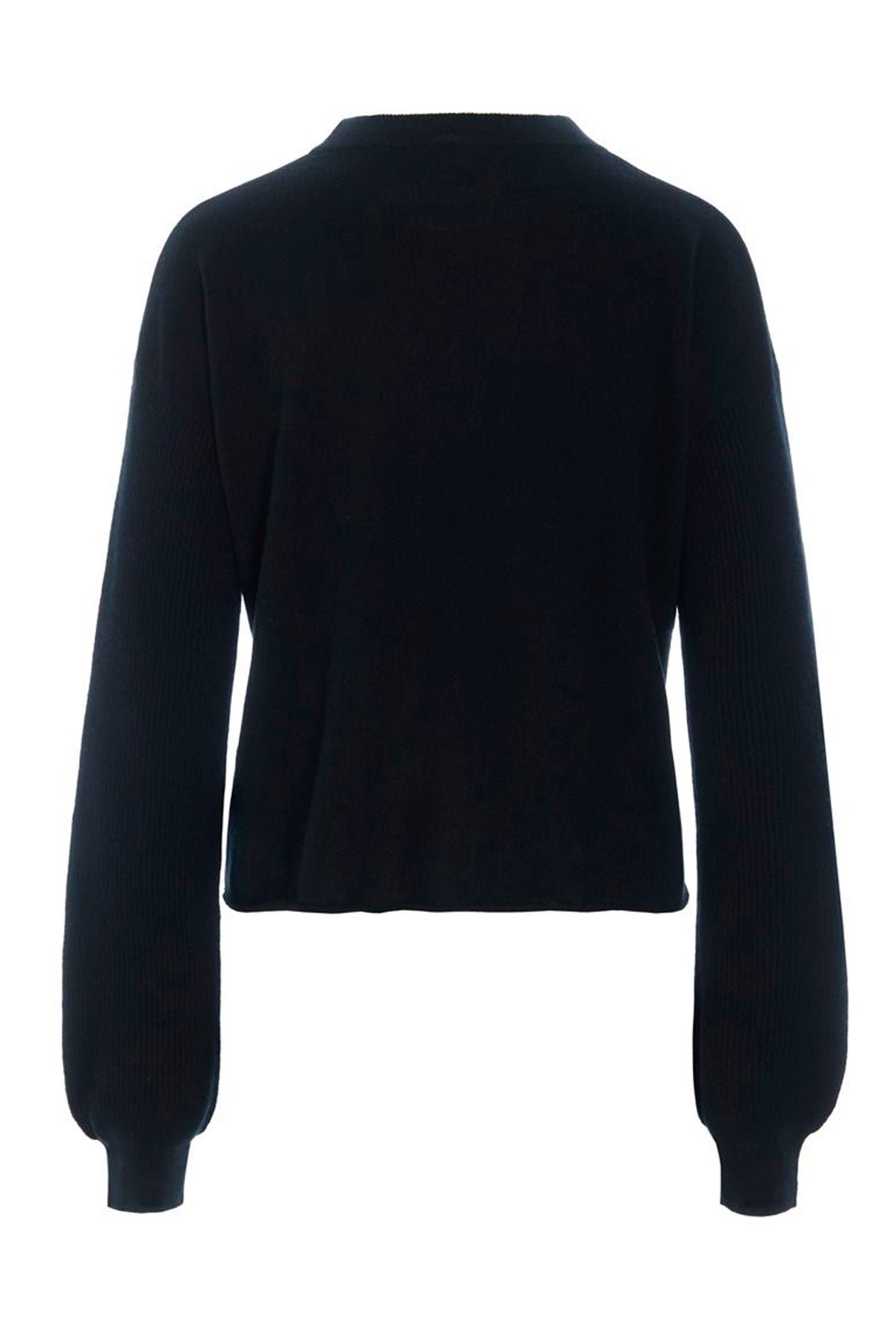 Kumo cashmere langærrmet bluse Black - 266-1080-5887