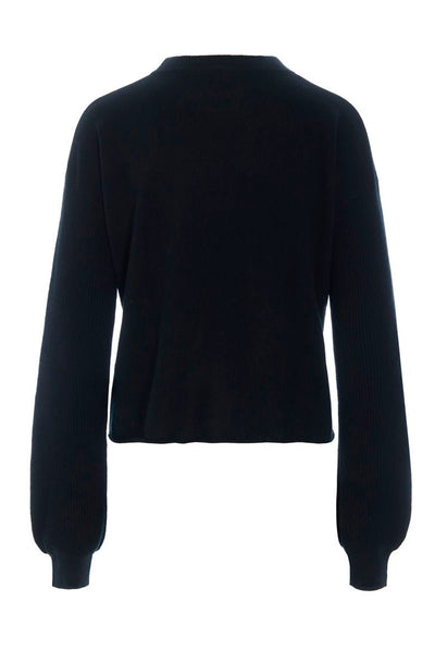 Kumo cashmere langærrmet bluse Black - 266-1080-5887 Thumbnail