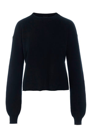 Kumo cashmere langærrmet bluse Black - 266-1080-5887