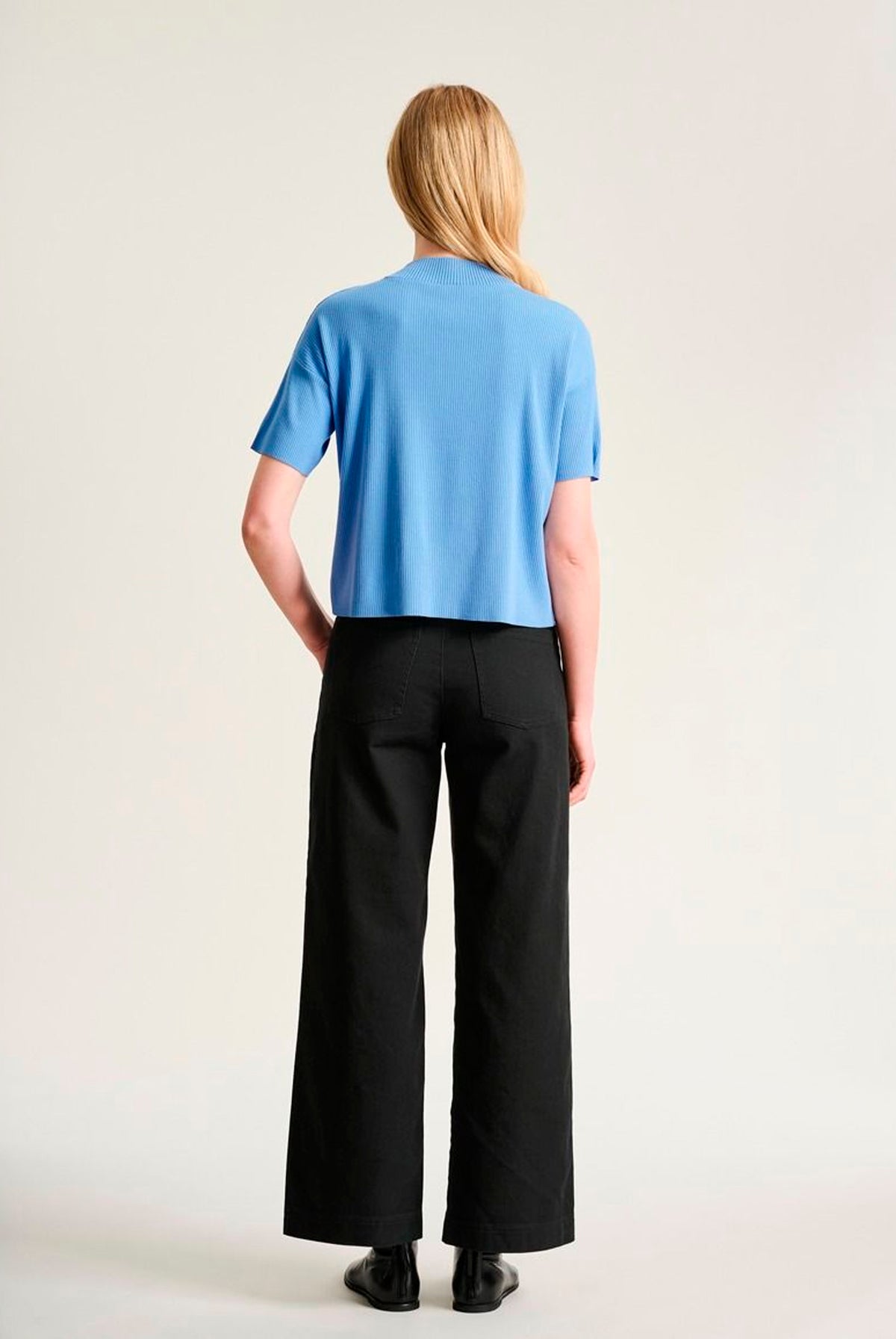 Akiko kortæ¦rmet bluse Lake Blue - 266-1086-5889