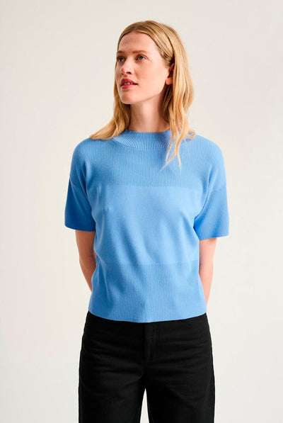 Akiko kortæ¦rmet bluse Lake Blue - 266-1086-5889 Thumbnail