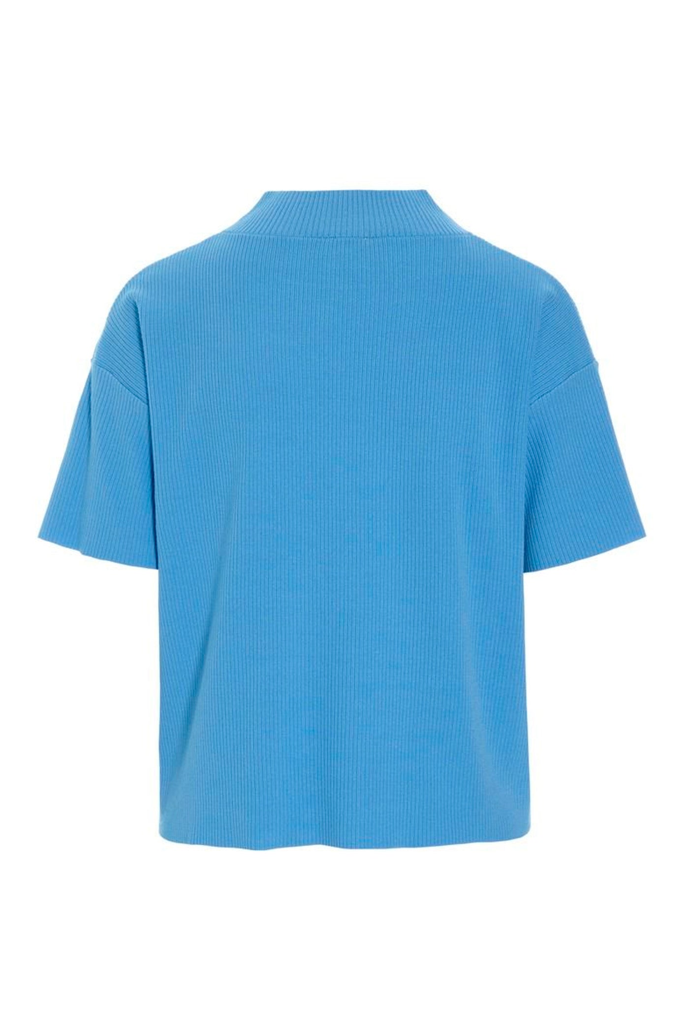 Akiko kortæ¦rmet bluse Lake Blue - 266-1086-5889