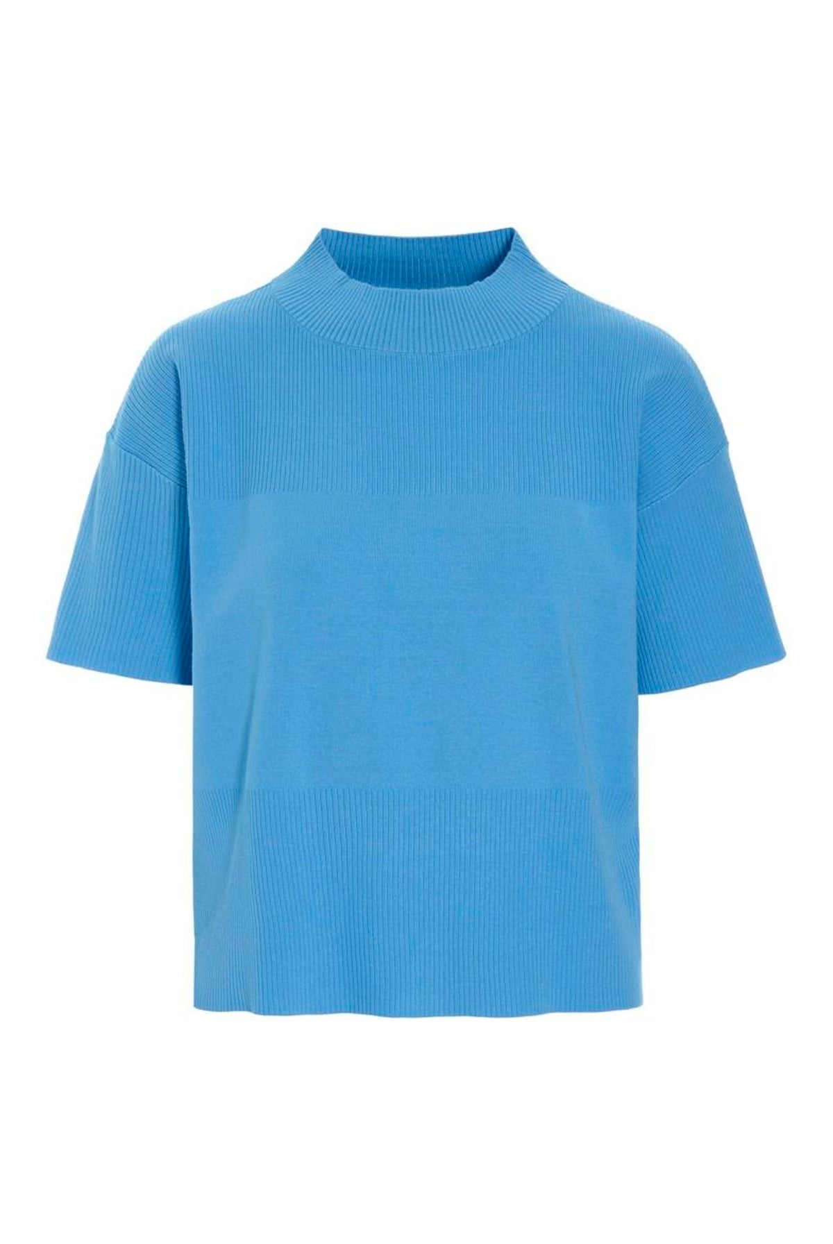 Akiko kortæ¦rmet bluse Lake Blue - 266-1086-5889