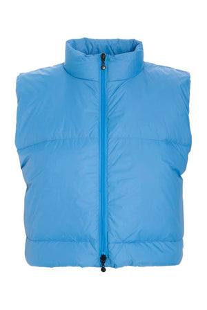 Feather down kort vest Lake Blue - 266-2092-5439