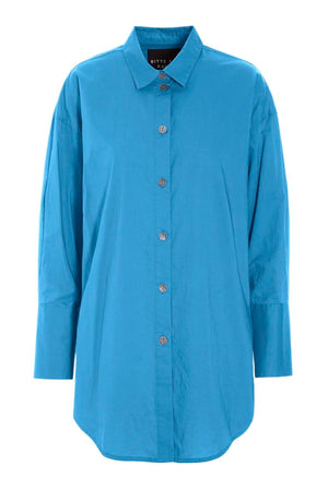 Core cotton stor skjorte Lake Blue - 266-2226-5329