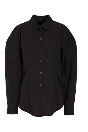 Core cotton skulpturel skjorte Black - 266-2226-5864