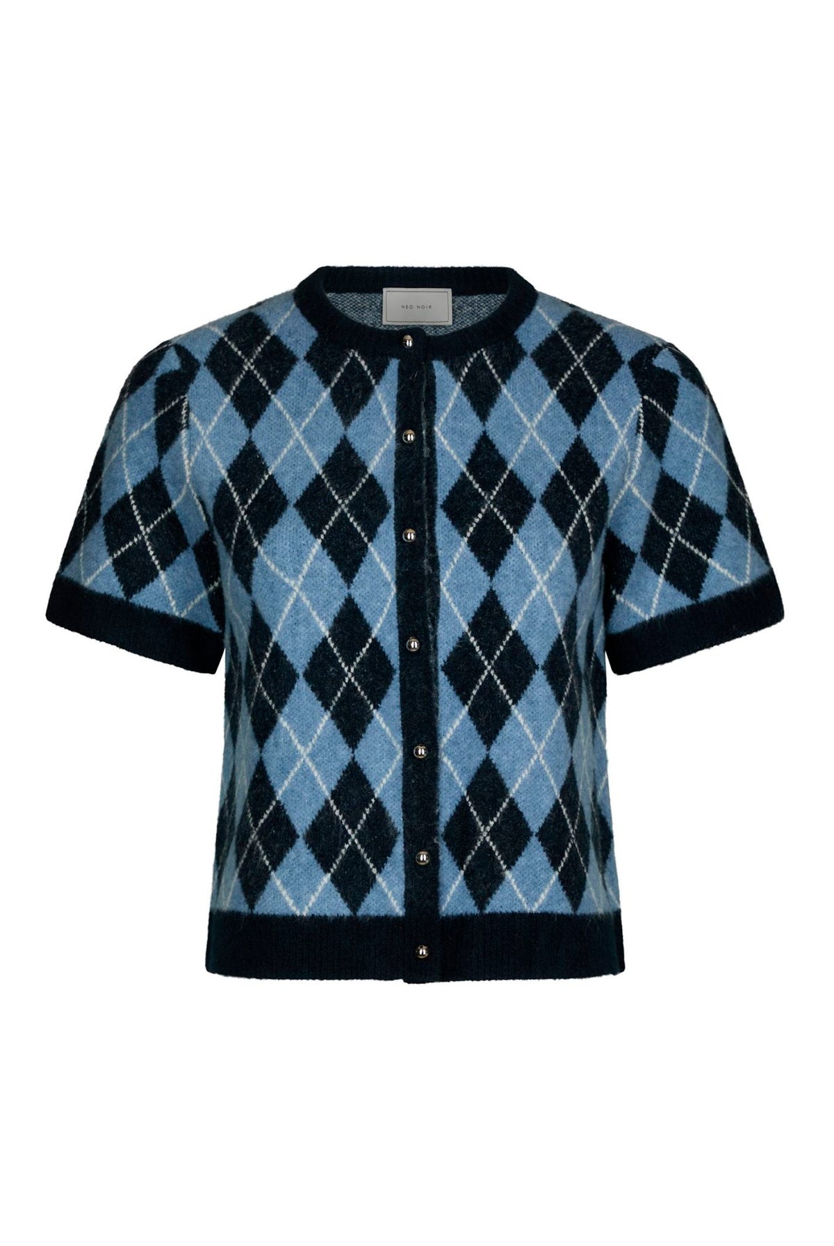 Allestar Check Knit Cardigan Navy - 165729