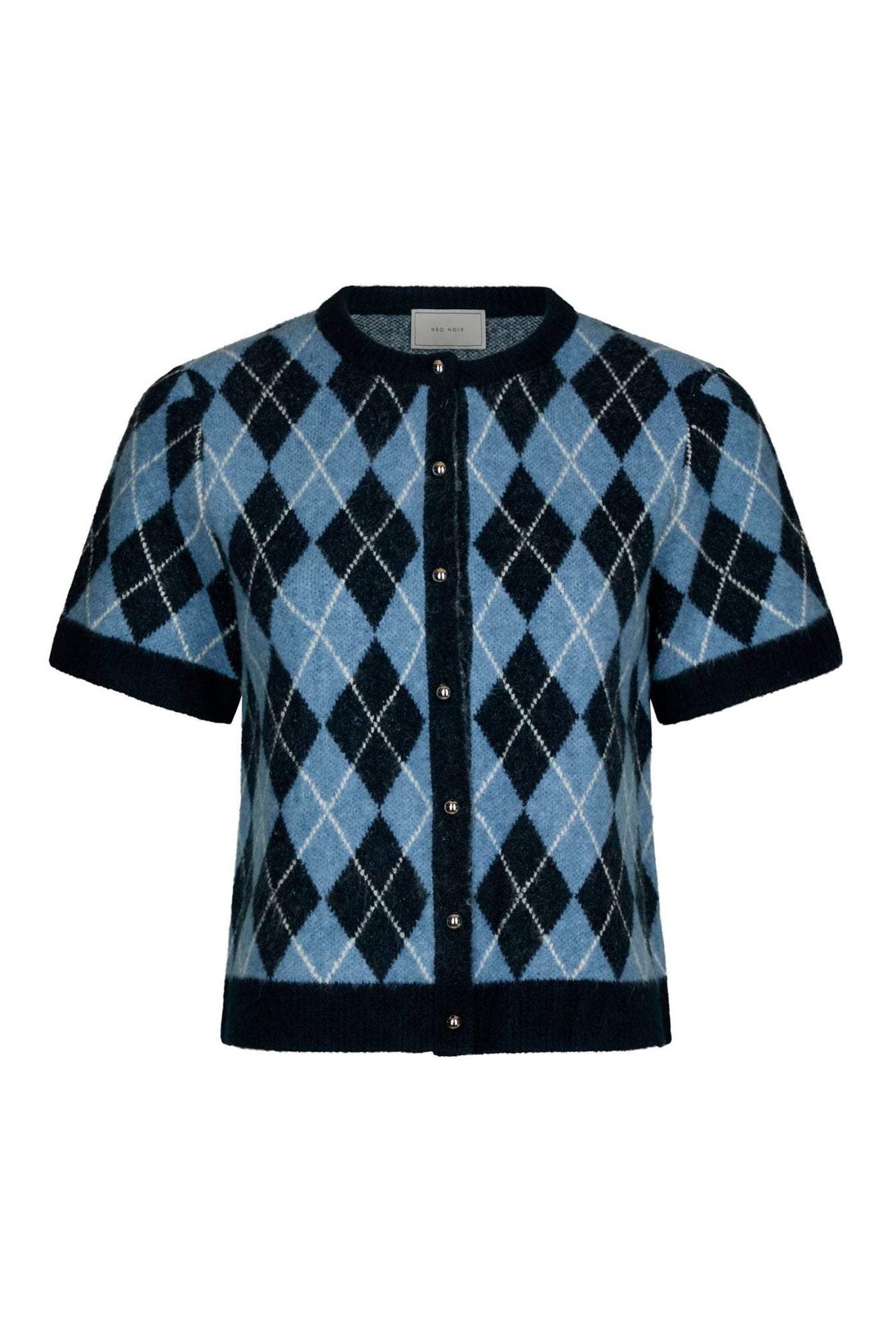 Allestar Check Knit Cardigan Navy - 165729