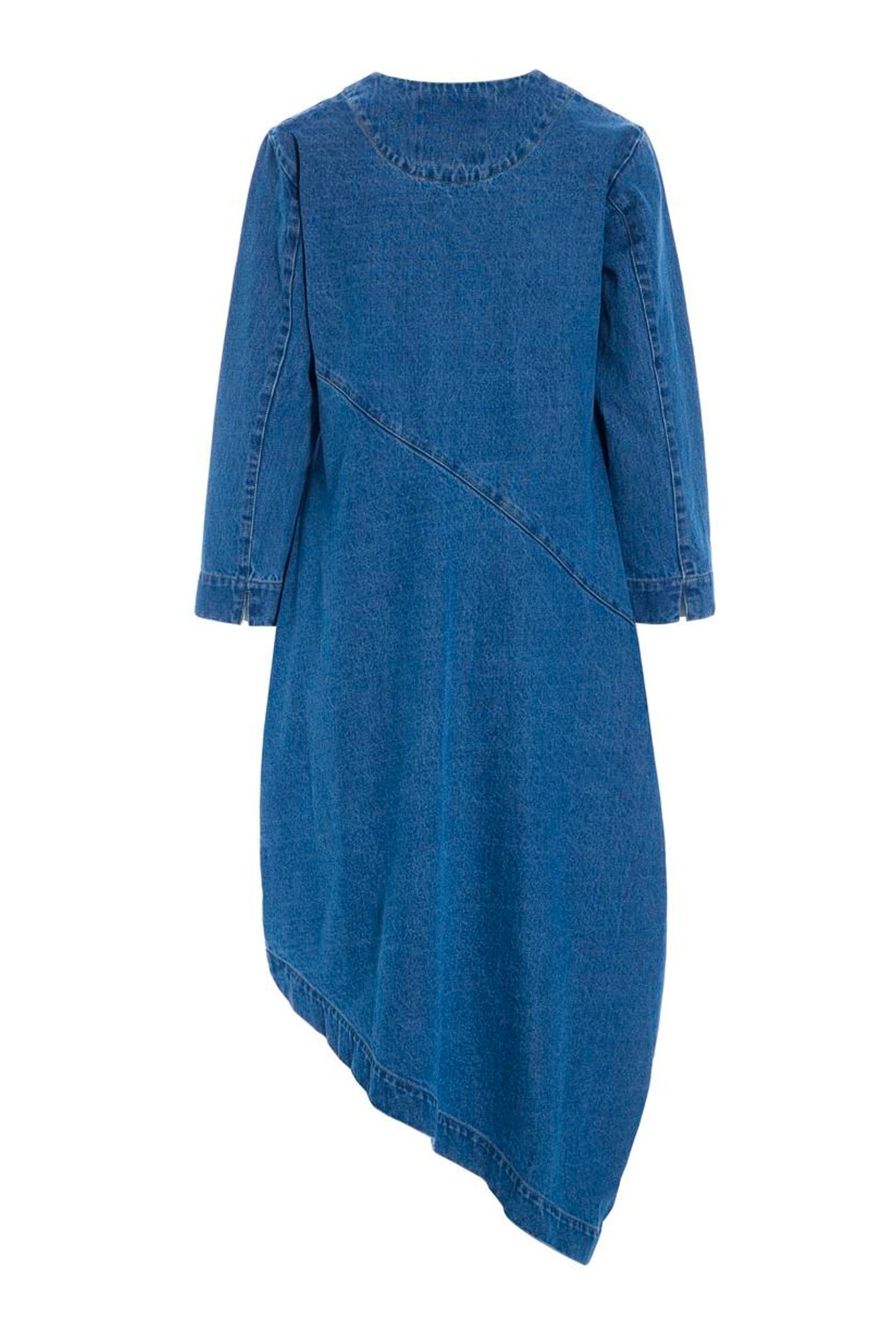 Hayato kjole med v-hals Blue Denim - 266-2483-5831