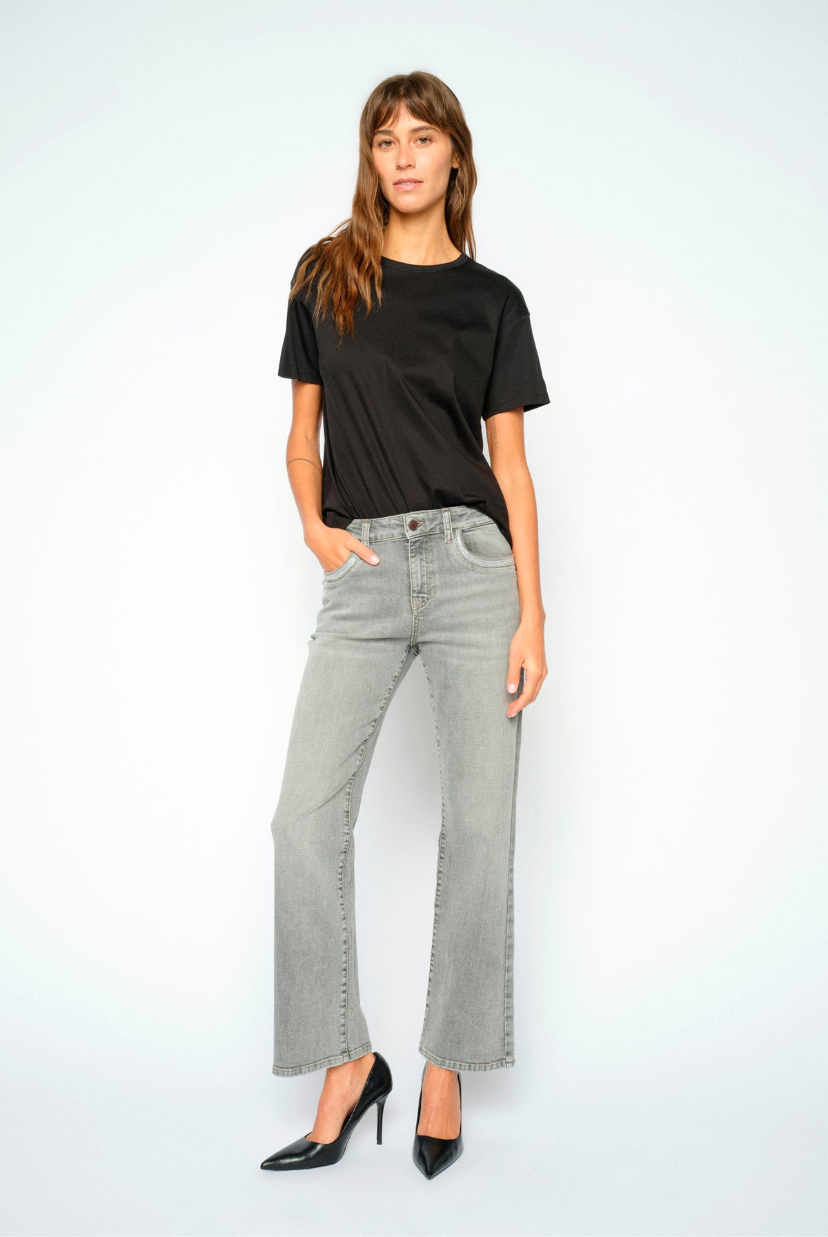 MMCecilia Perla Jeans Grey - 176390