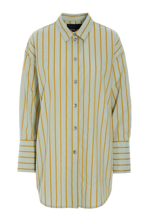Golden stripes stor skjorte AQUA GOLDEN STRIPES - 266-2487-5329