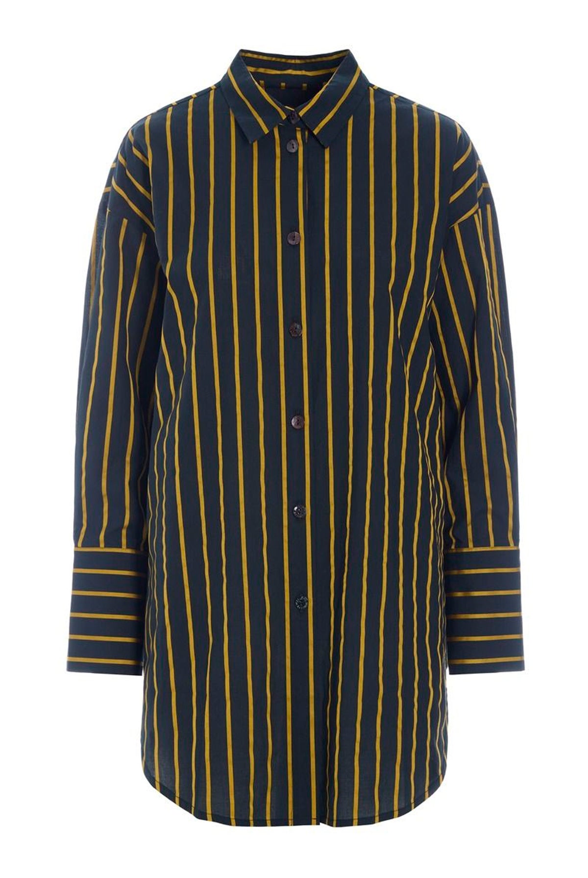 Golden stripes stor skjorte BLACK GOLDEN STRIPES - 266-2487-5329