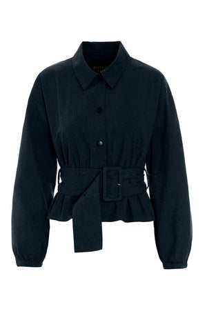 Tazuke jakke med bælte Black - 266-2492-5940