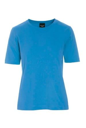 Osaka organic cotton t-shirt Lake Blue - 266-4075-3435