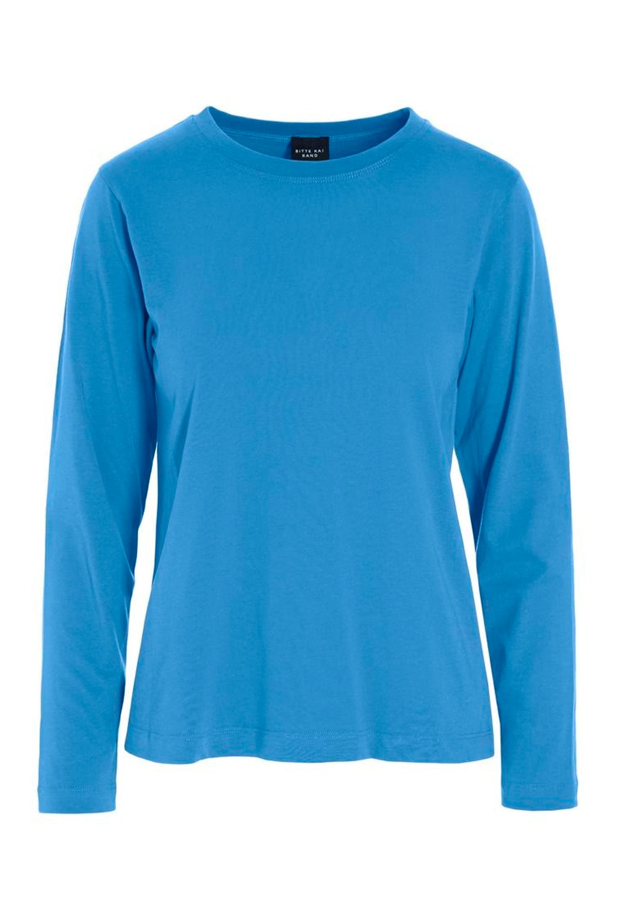 Osaka organic cotton bluse Lake Blue - 266-4075-3436