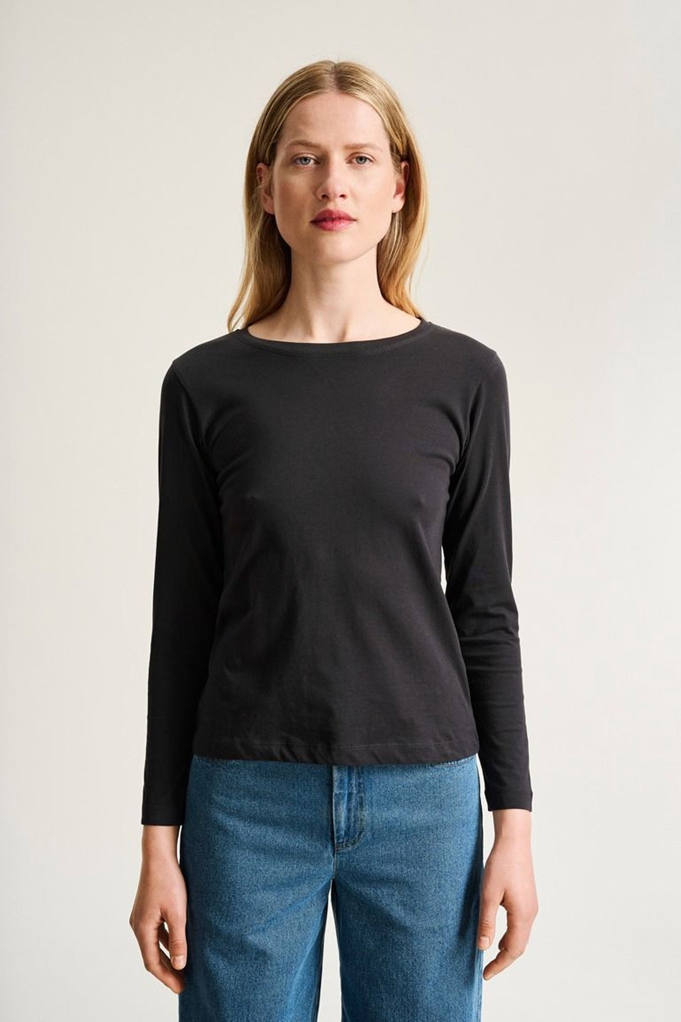 Osaka organic cotton bluse Black - 266-4075-3436