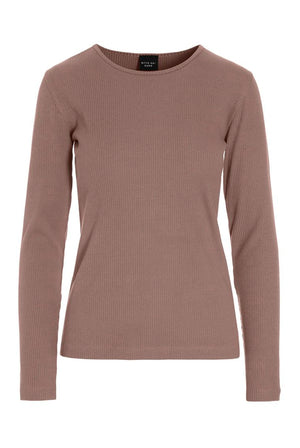 Naibu rib langÃ¦rmet bluse DEER - 266-4079-5342