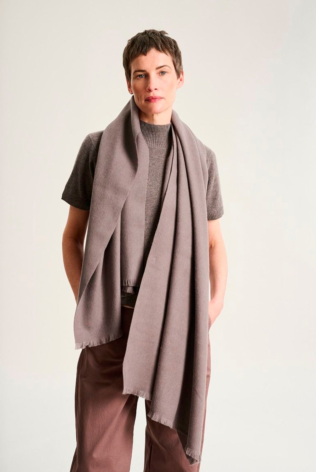 Block wool Tørklæde SHARK MELANGE - 266-5118-5336
