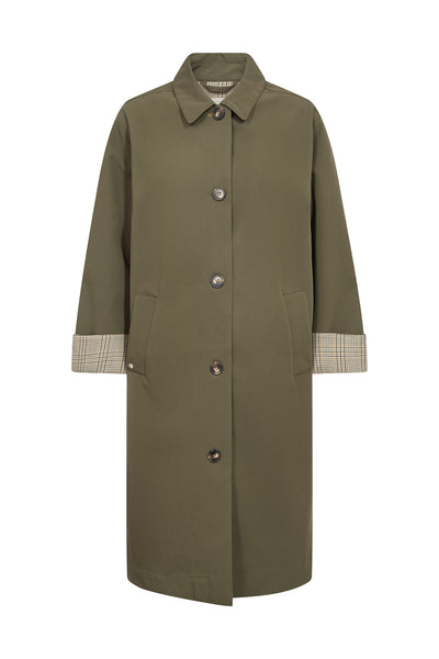 MMRiko Bora Trenchcoat Olive night - 178210 Thumbnail