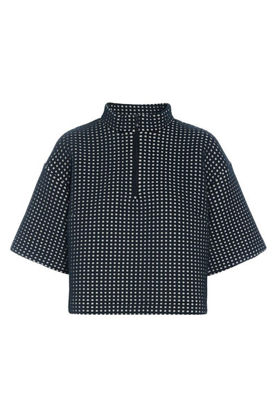 Scuba tiles anorak bluse BLACK/IVORY SCUBA TILES - 259-2458-5548 Thumbnail