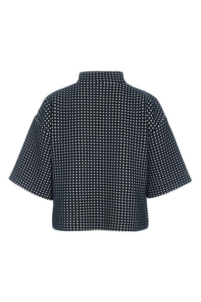 Scuba tiles anorak bluse BLACK/IVORY SCUBA TILES - 259-2458-5548 Thumbnail