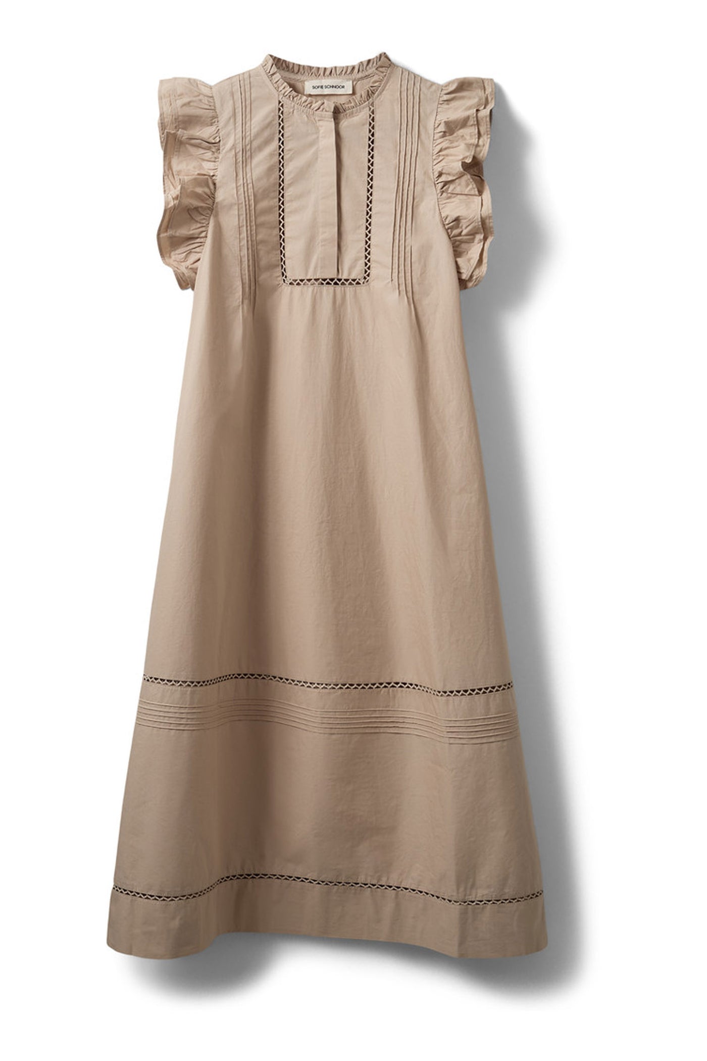 OTANIASW FRILL COTTON DRESS 8058 Feather Gray - S262147
