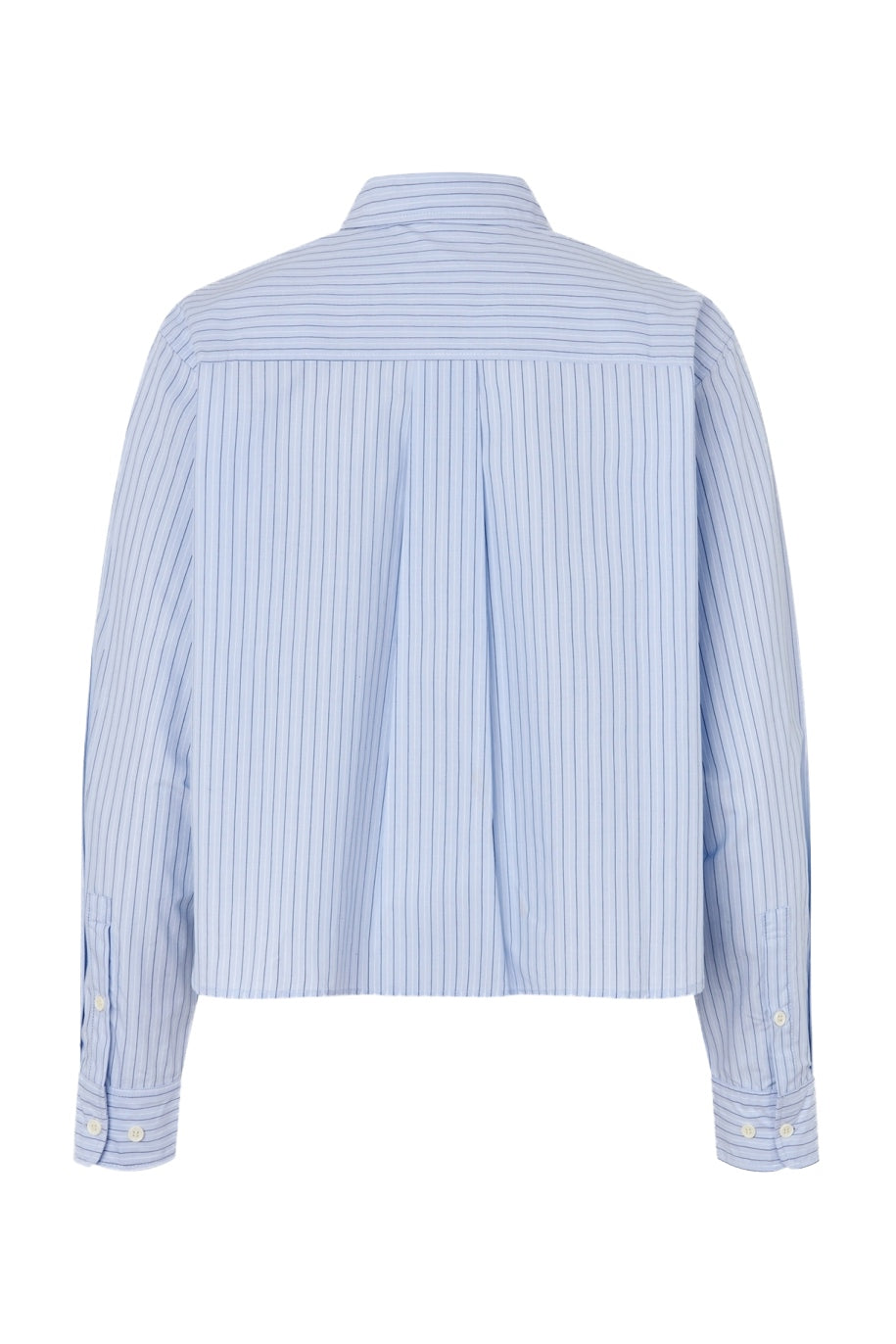 Marinall Cropped Shirt Ls Light Blue - 26416-1023