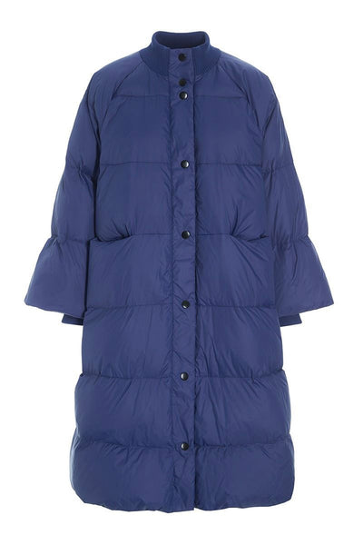Feather down frakke med knappe Twilight Blue - 257-2092-5437 Thumbnail