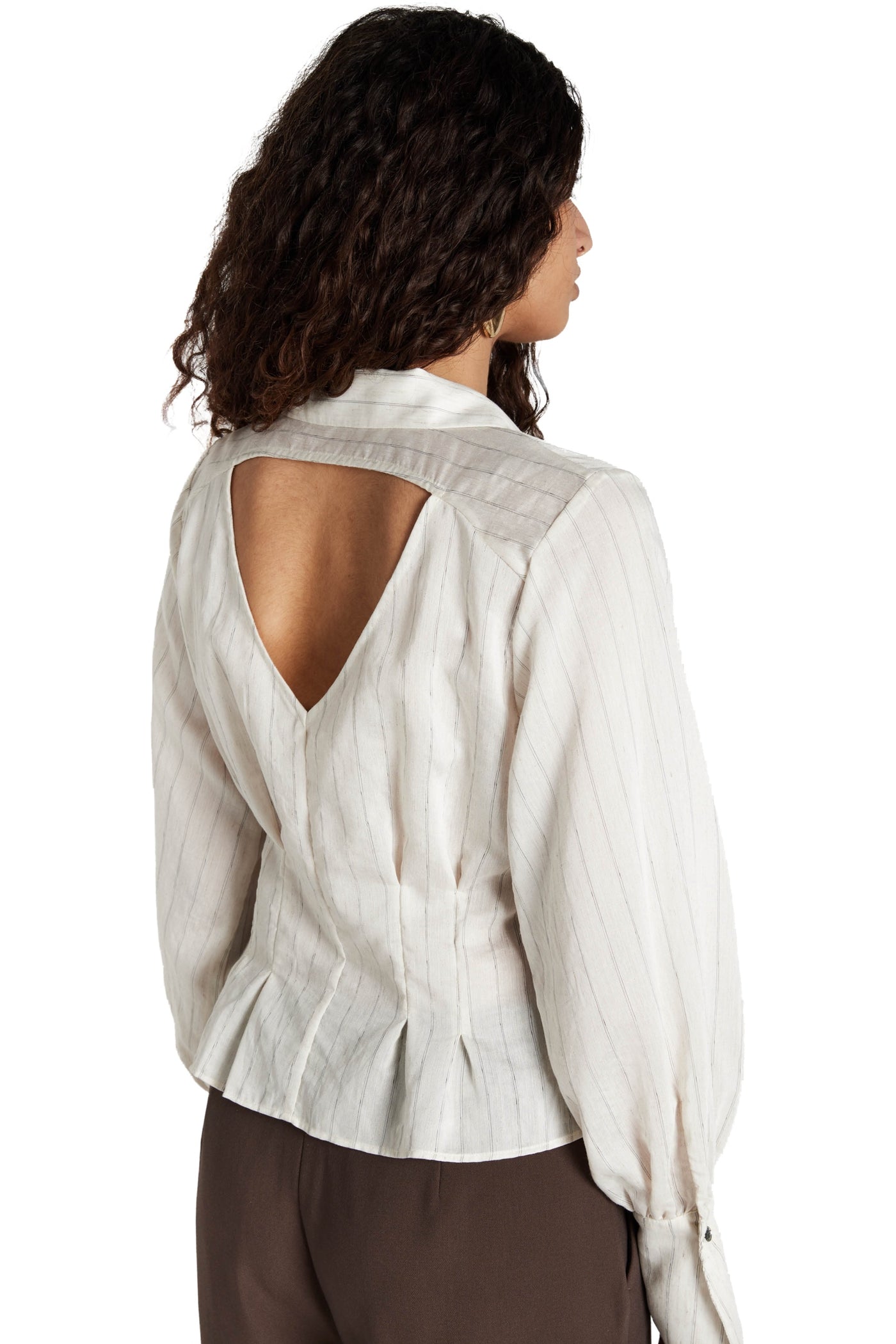 CoccoBBViona shirt Snow white with black stripe - BBW5012