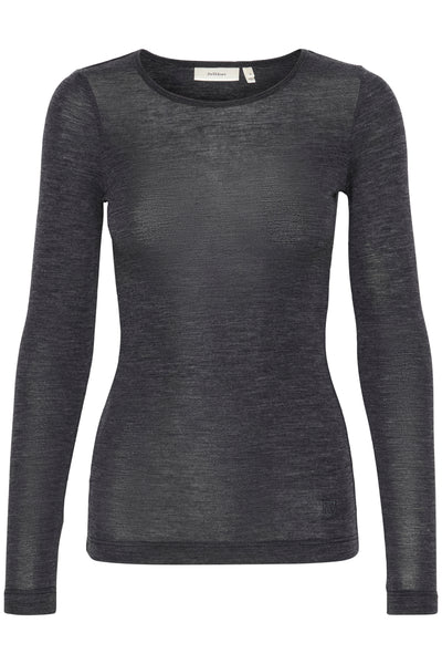 FangIW T-Shirt  LS Granite Melange - 30106096 Thumbnail