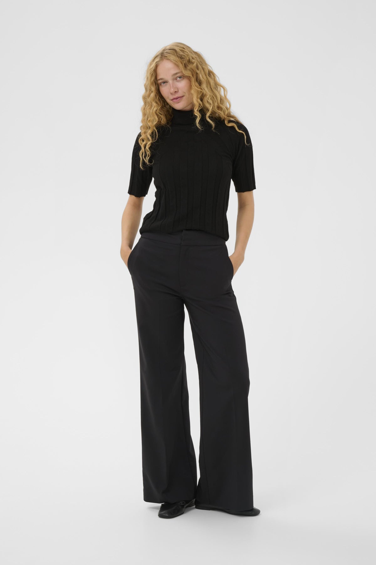ZellaIW Wide Pant Black - 30106240