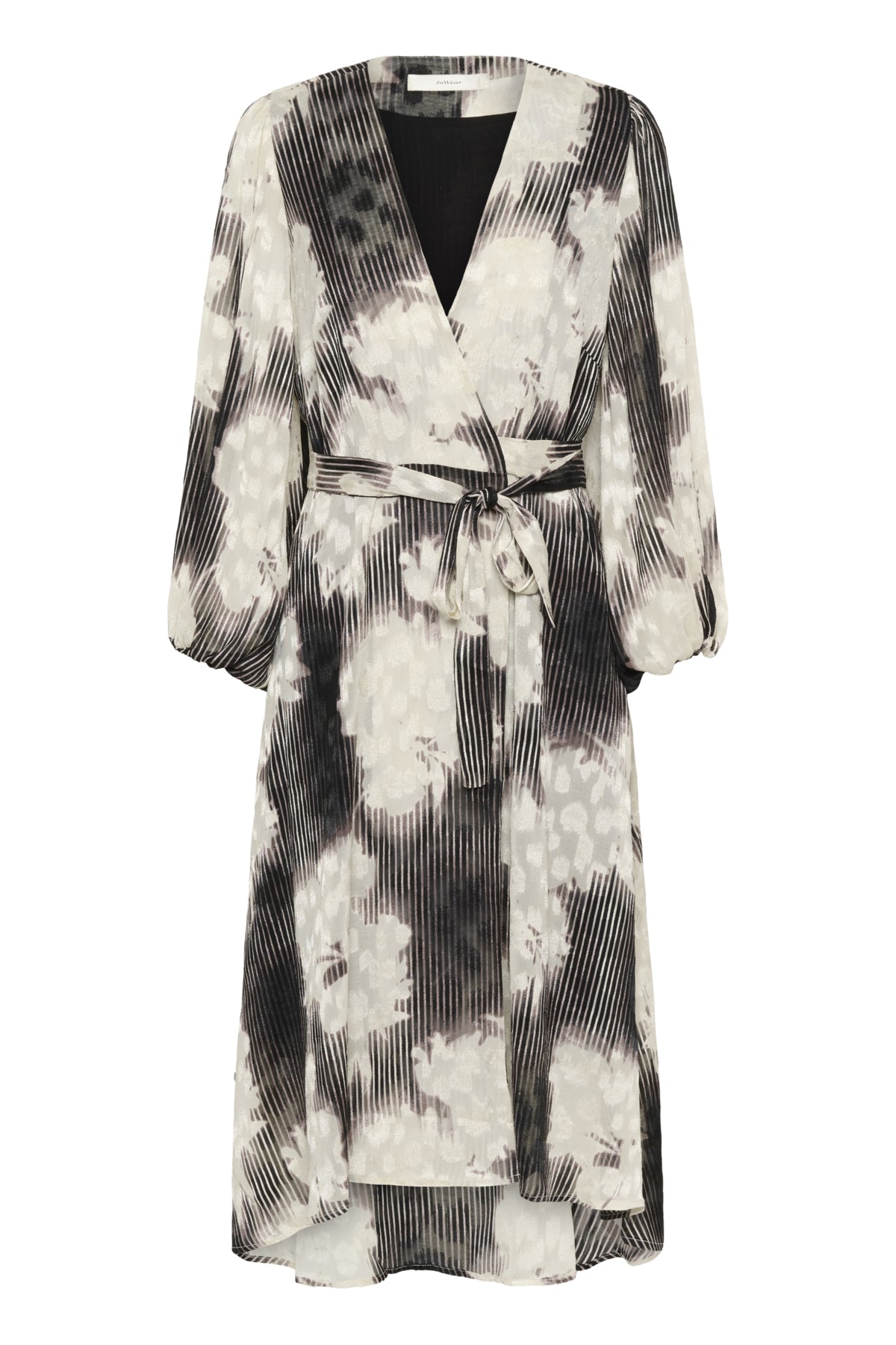 BasiraIW Wrap Dress Neutral Illuminating Florals - - 30106532