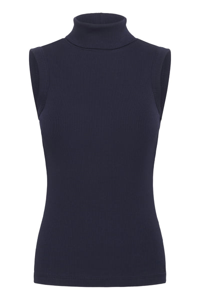 DagnaIW Rollneck Top Navy - 30106690 Thumbnail