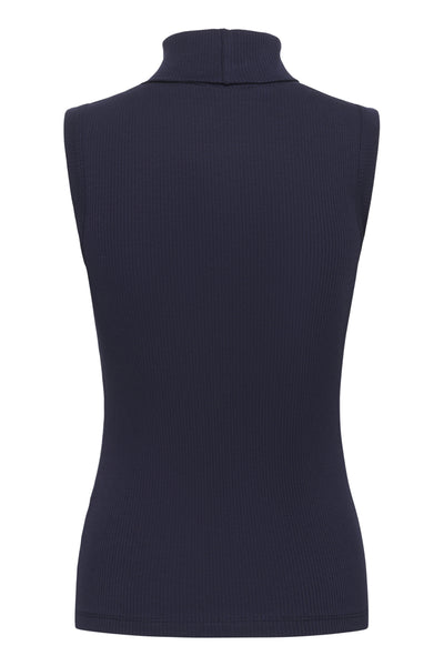 DagnaIW Rollneck Top Navy - 30106690 Thumbnail