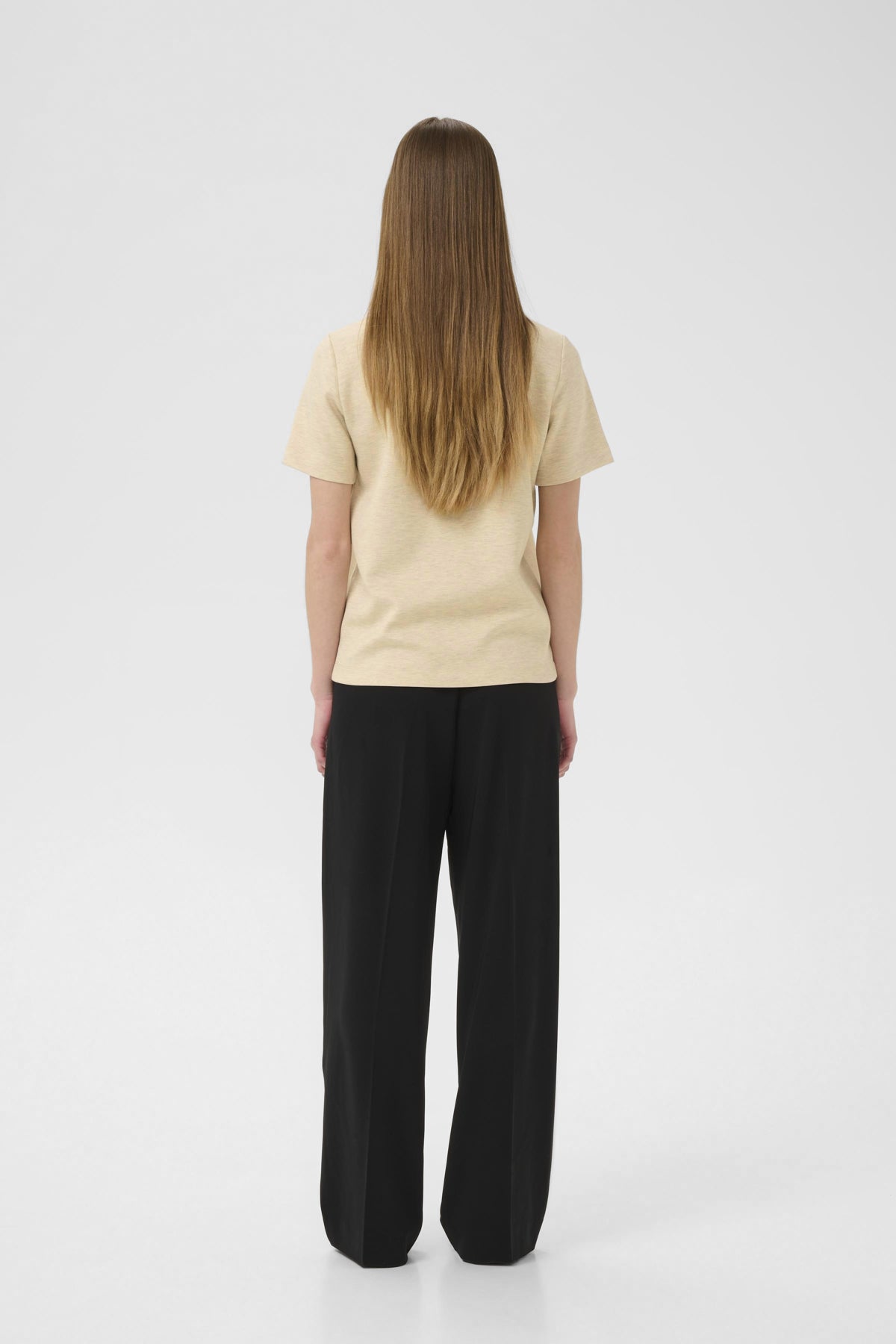 VincentIW Melange Karmen T-Shi Haze Melange - 30107053