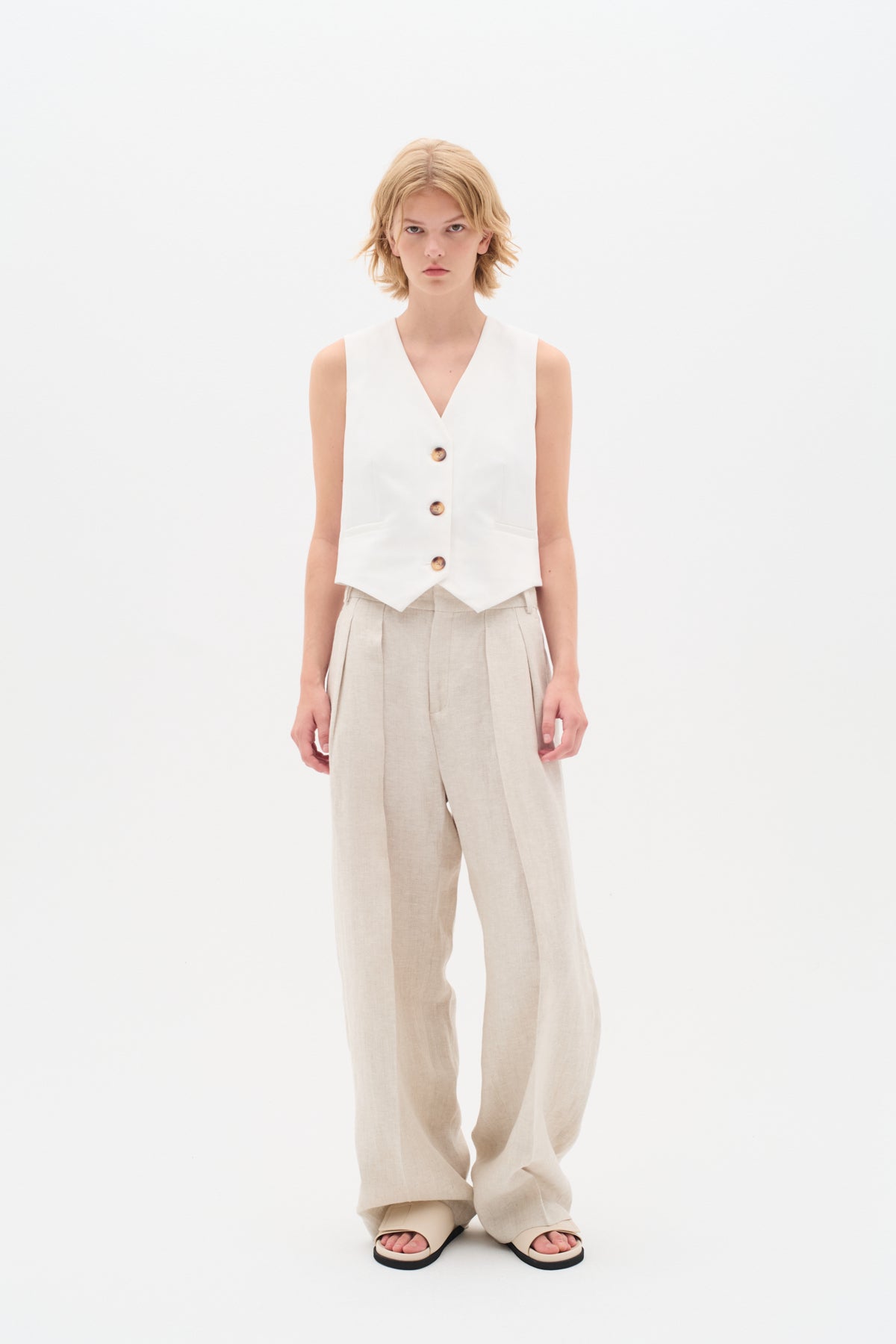 ZellaIW Waistcoat Whisper White - 110701 - 30107208