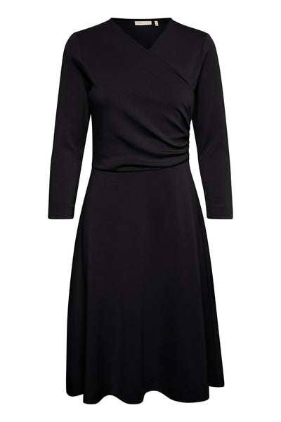 MoncentIW Wrap Dress Black - 30107481 Thumbnail