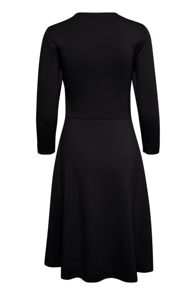 MoncentIW Wrap Dress Black - 30107481 Thumbnail