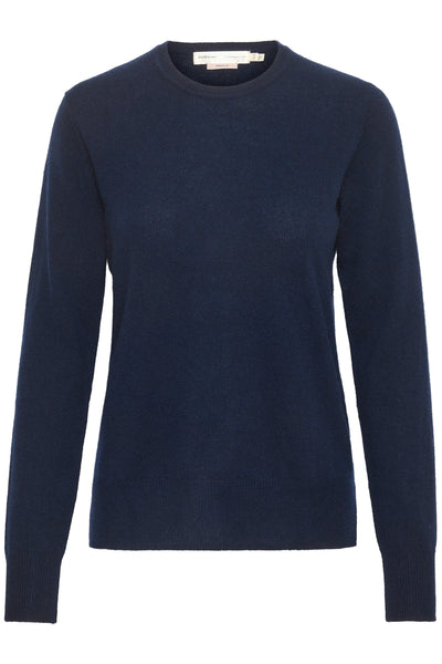LukkaIW Crew-neck Pullover Marine Blue - 30107629 - 30107629 Thumbnail