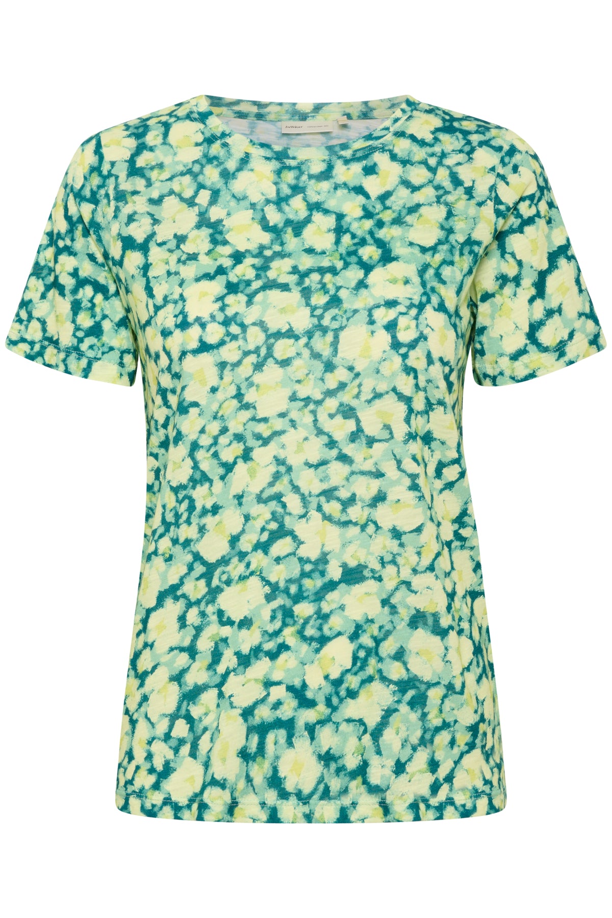AlmaIW Print Tshirt Green Painted Flower - 30108258