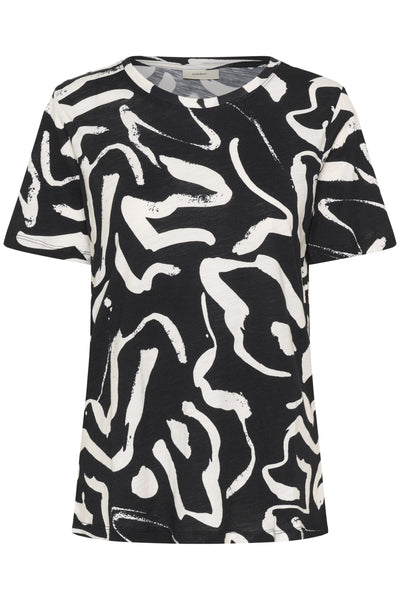 AlmaIW Print Tshirt BLACK ART STROKES 1 - 90000346 - 30108258 Thumbnail