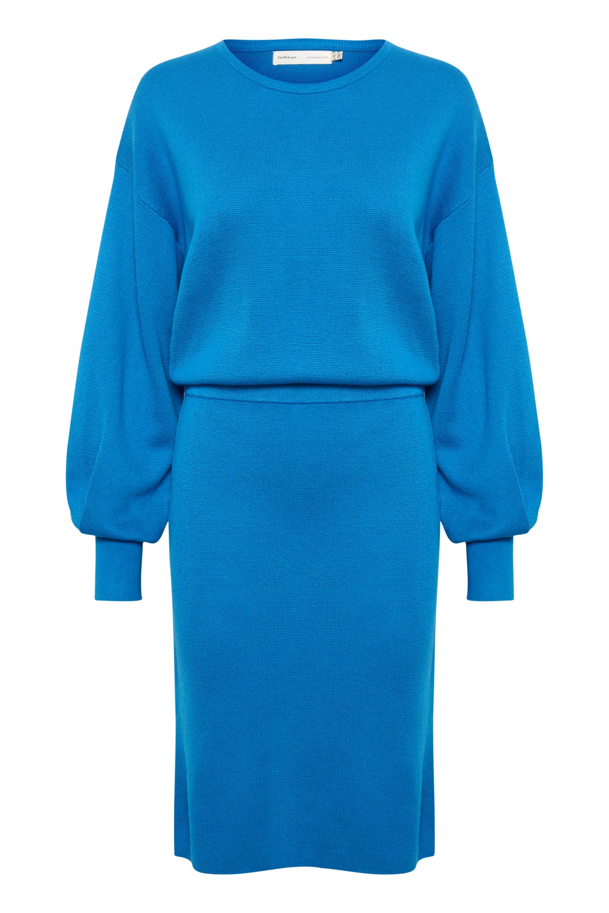WanettaIW Ilze Oneck Dress Spring Blue - 30108891
