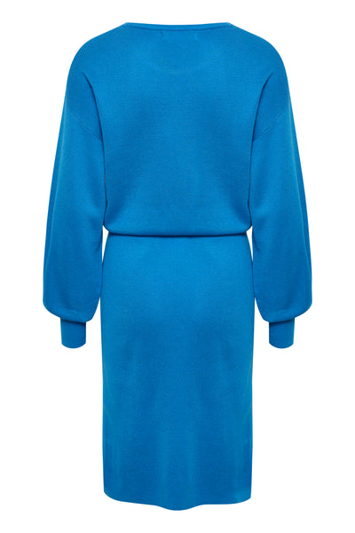 WanettaIW Ilze Oneck Dress Spring Blue - 30108891 Thumbnail