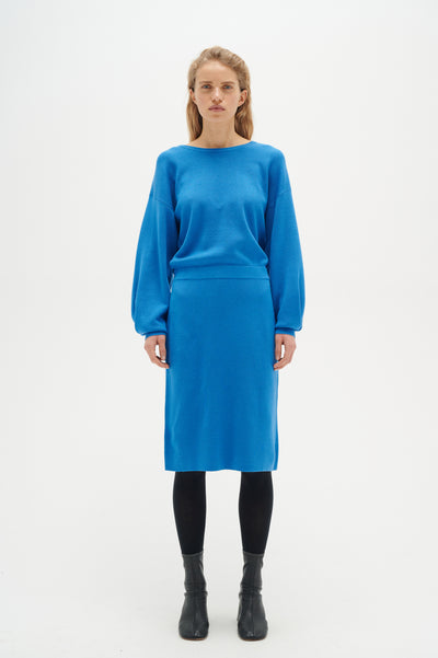 WanettaIW Ilze Oneck Dress Spring Blue - 30108891 Thumbnail