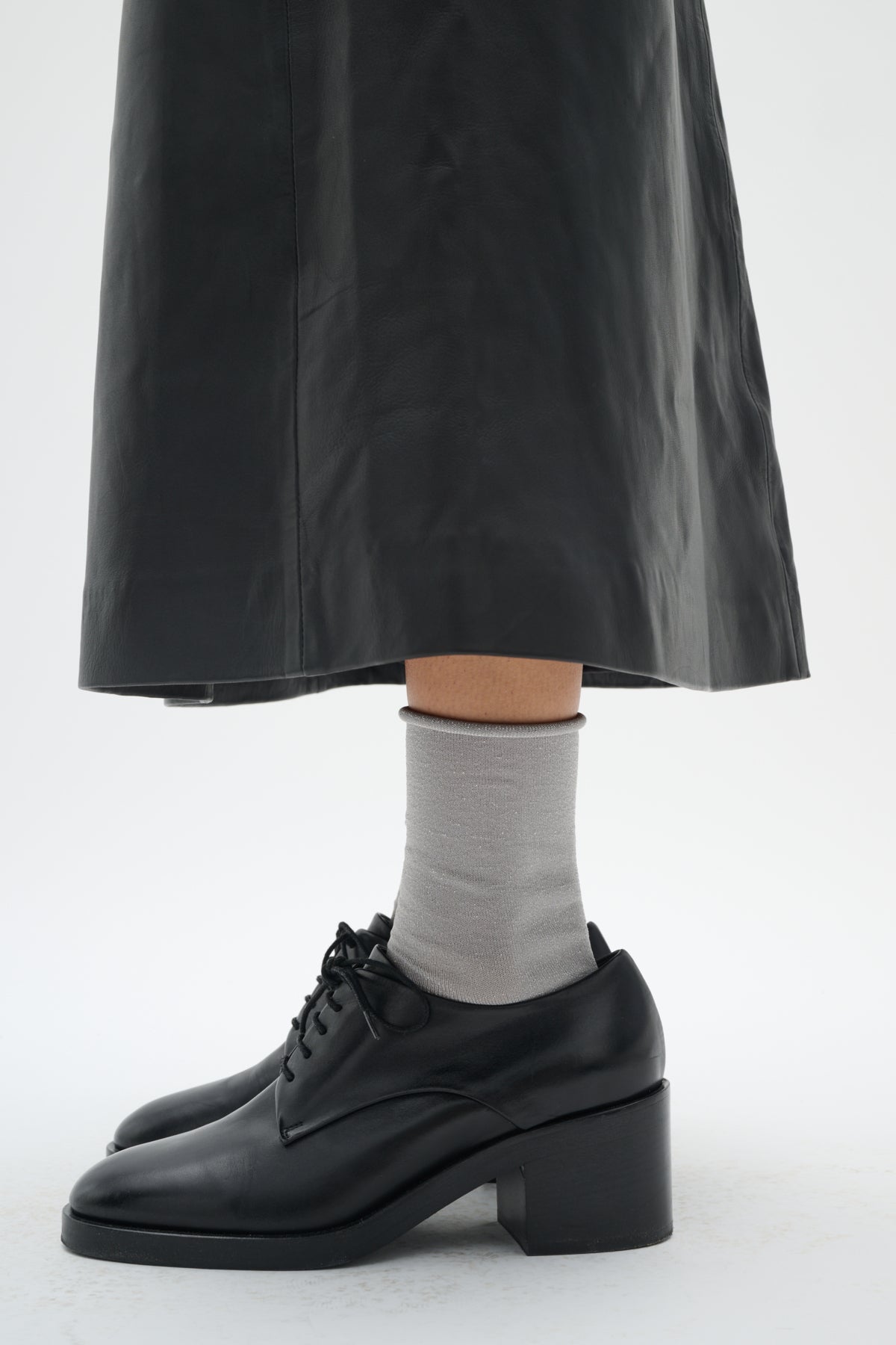 CozyIW Glitter Socks Multi Black/Silver